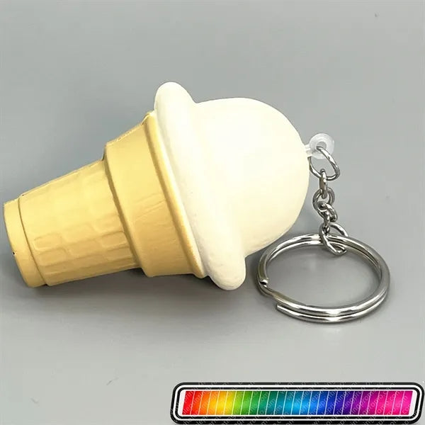 Ice Cream Stress Ball with Keychain