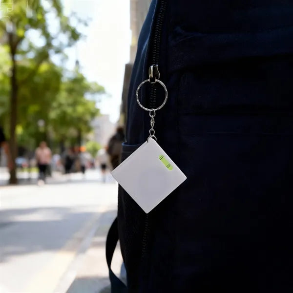 3Ft Square Tape Measure Keychain With Level