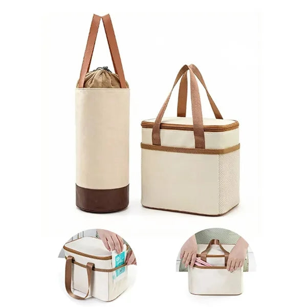 Insulated Bag Large Capacity Outdoor Picnic Lunch
