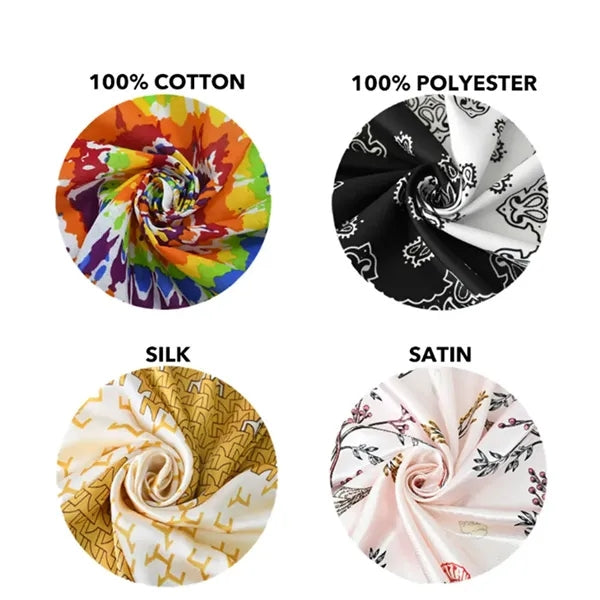 Multifunctional Cotton Bandanna Square Scarf