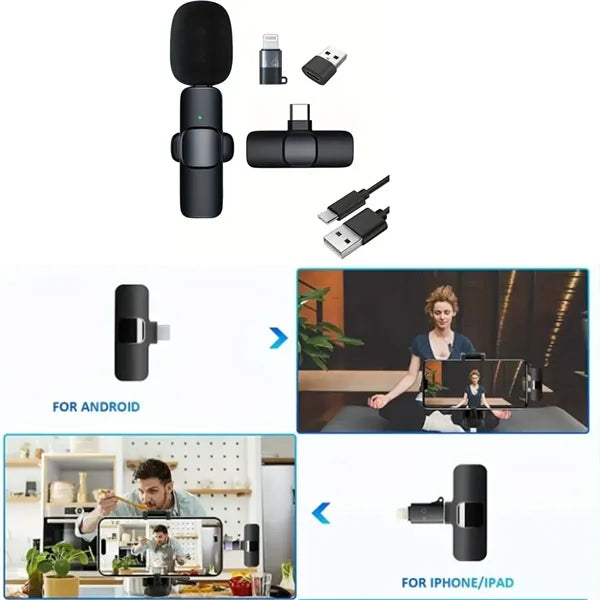 Wireless Lavalier Lapel Microphone