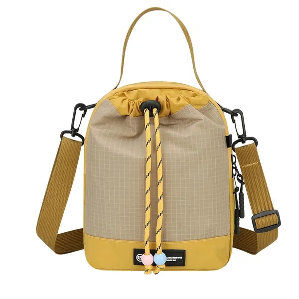 Lightweight Drawstring Bag Adjustable Shoulder Travel Tote