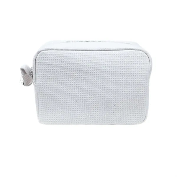 Portable Travel Waffle Texture Large Capacity Cosmetic Pouch