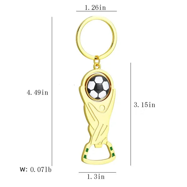 2026 World Cup Bottle Opener Keychain 2-in-1