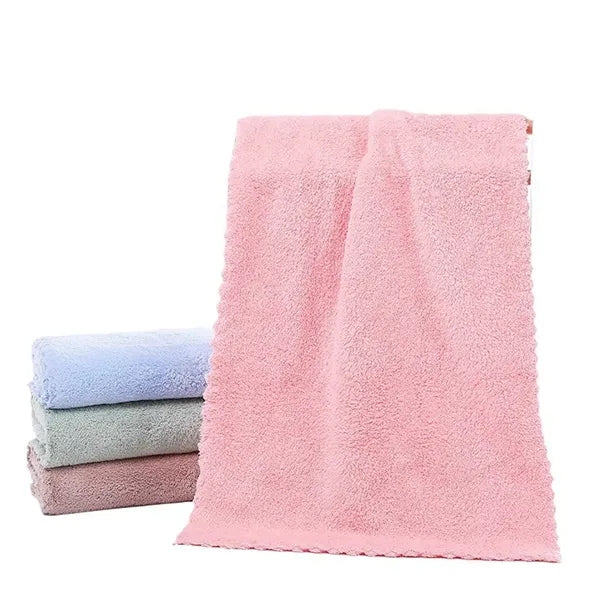 Coral Fleece Cut Edge Bath Towel Quick Dry