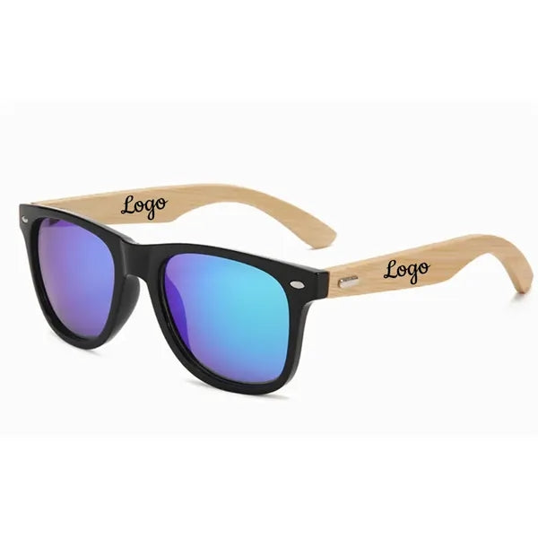 Mirror Bamboo Arm Miami Sunglasses
