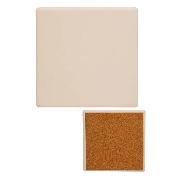 Square-Shaped Ceramic Coaster