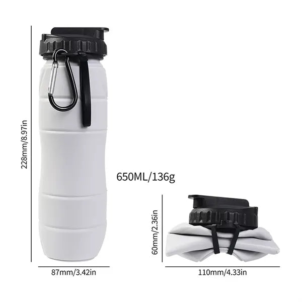 22oz Silicone Foldable Water Cup