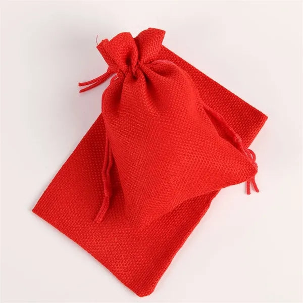 Drawstring burlap bag