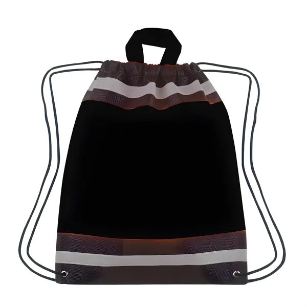 Horizon Reflective Drawstring Backpack Tote
