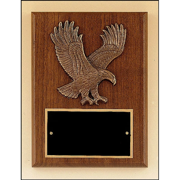 Walnut Plaque with Eagle Casting 6x8