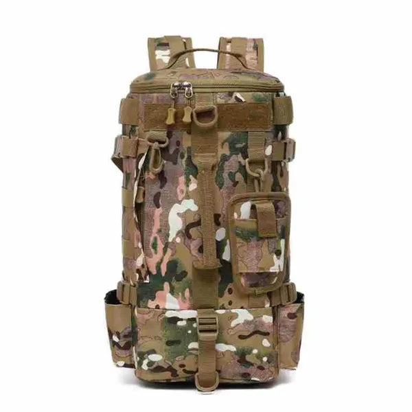 Fishing Tackle Backpack with Multi Rod Holders Tool Pockets