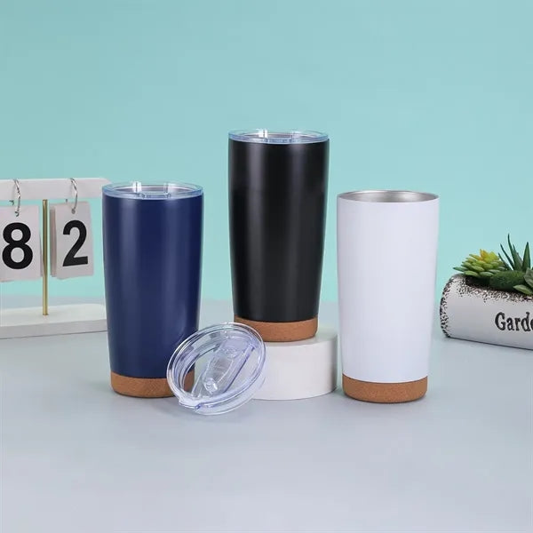 20 Oz Cork Base Stainless Steel Tumbler