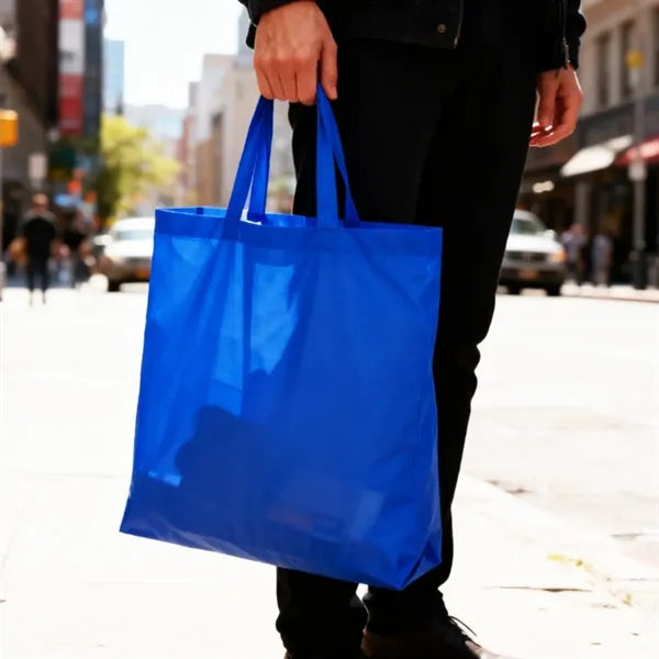 Foldable Nylon Shopping Tote Bag with Pouch