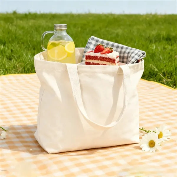 Heavy Cotton Canvas Tote Bag with Reinforced Handles