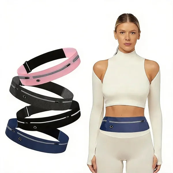 Lightweight Nylon Sport Waist Bag, Water & Sweat Resistant