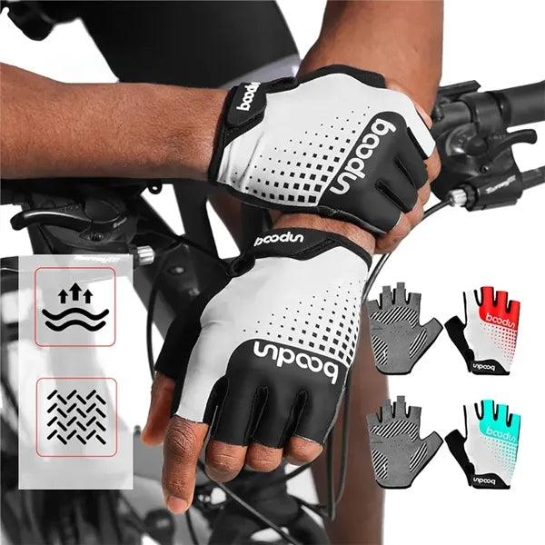 New 4D Silicone Anti-Slip Half-Finger Outdoor Cycling Gloves