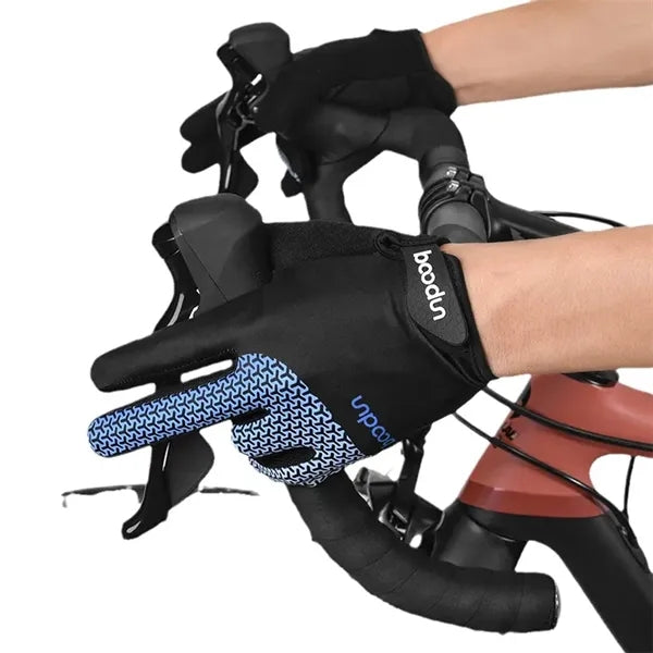 Long Finger Cycling Gloves Breathable Shockproof Quick Dry