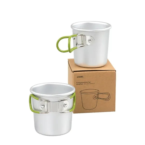 Aluminum Portable Foldable Cup Outdoor Camping Coffee Mug