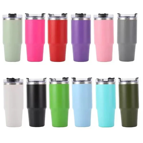 20oz Stainless Steel Tumbler With Lid And Straw