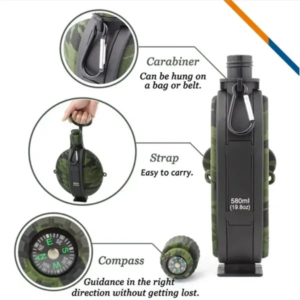 Compins Collapsible Water Bottle - 20 OZ