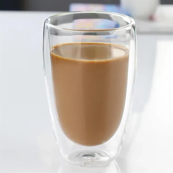15 oz. Double Wall Glass Tumbler with Custom Logo