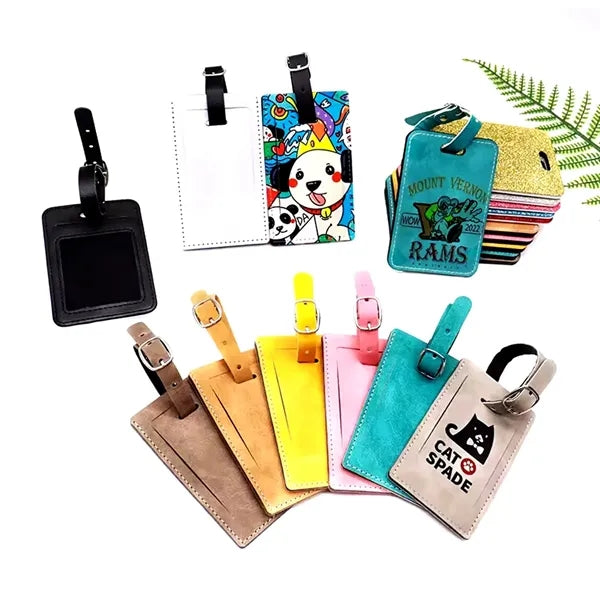 Sublimation Leatherette Luggage Tag