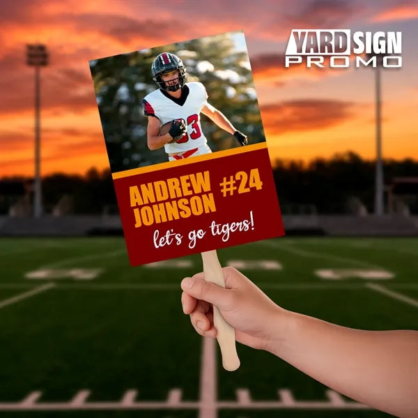9x12 Custom Outdoor Yard Signs Athlete Name Number 3