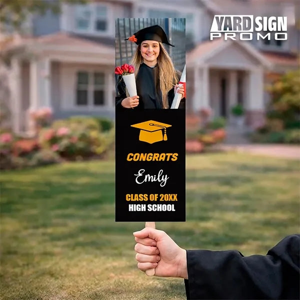 6x18 Custom Outdoor Yard Signs Congrats Emily