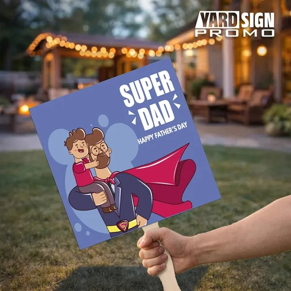 24x24 Custom Outdoor Yard Signs Super Dad