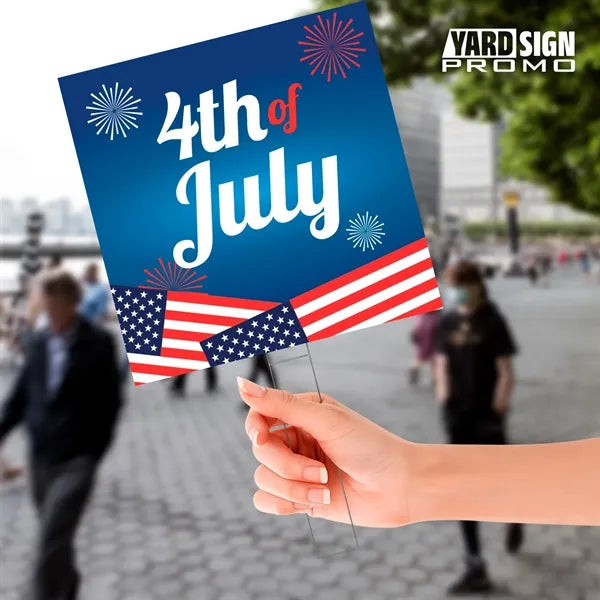 24x24 Custom Outdoor Yard Signs Fourth Of July