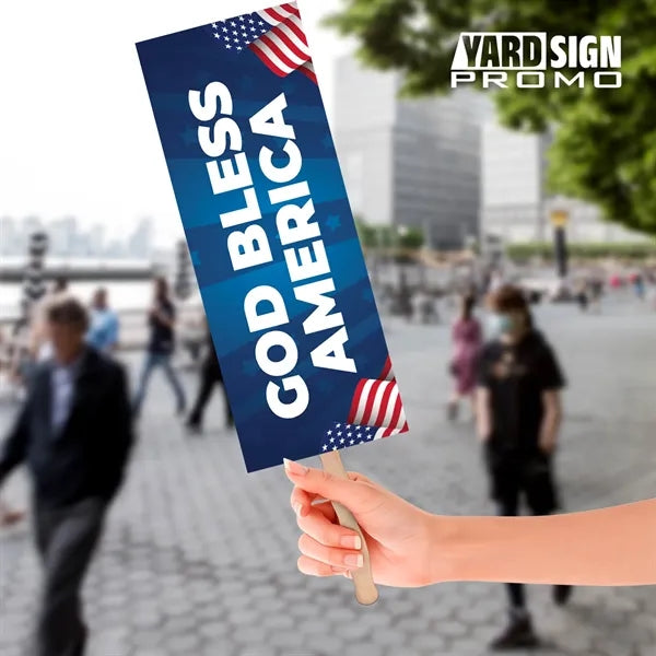 9x24 Custom Outdoor Yard Signs Star Spangled
