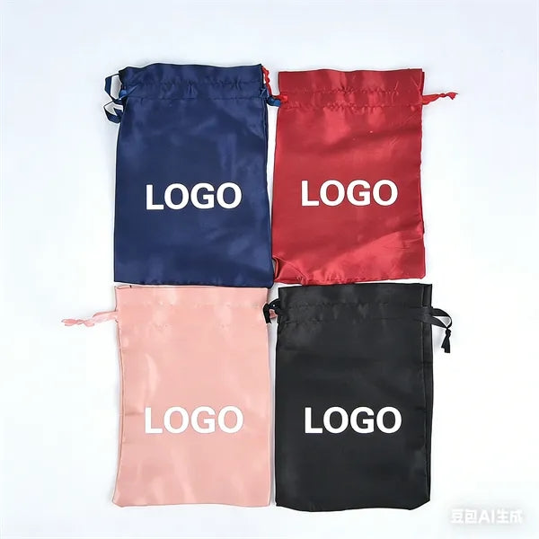 Christmas Gift Satin Drawstring Pouch