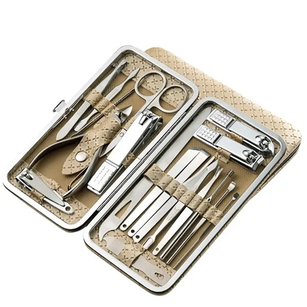 19Pcs Manicure Pedicure Set, Nail Kit with Storage Case