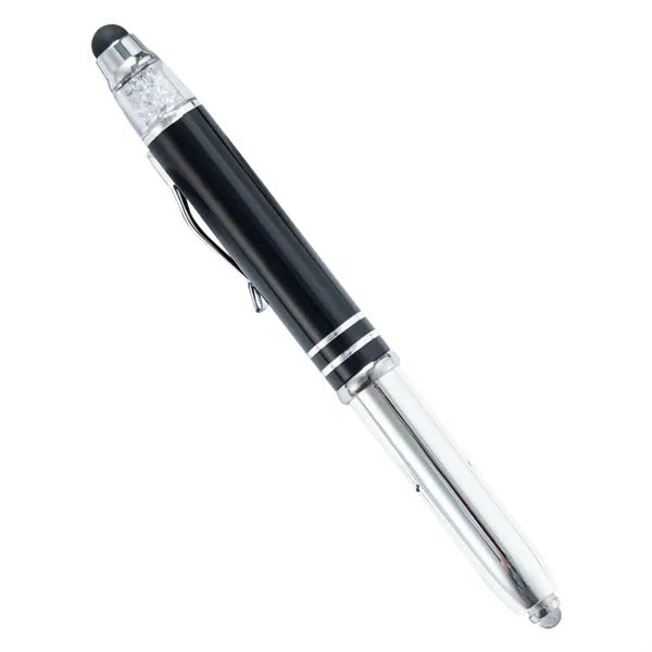 LED Stylus Ballpoint Pen metal design with touch tip writing