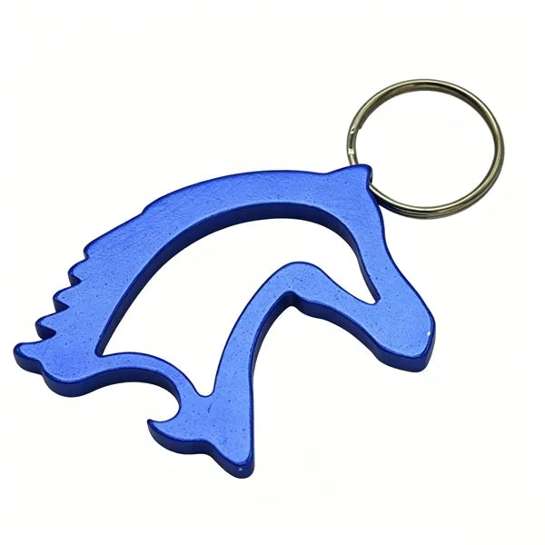 Horse Head Bottle Opener Keychain
