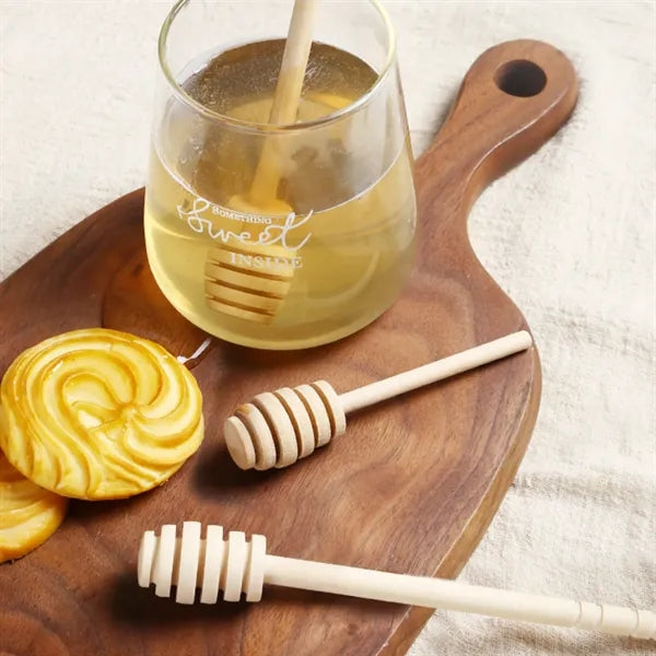 Natural Wood Honey Dipper Stick For Syrup And Jam