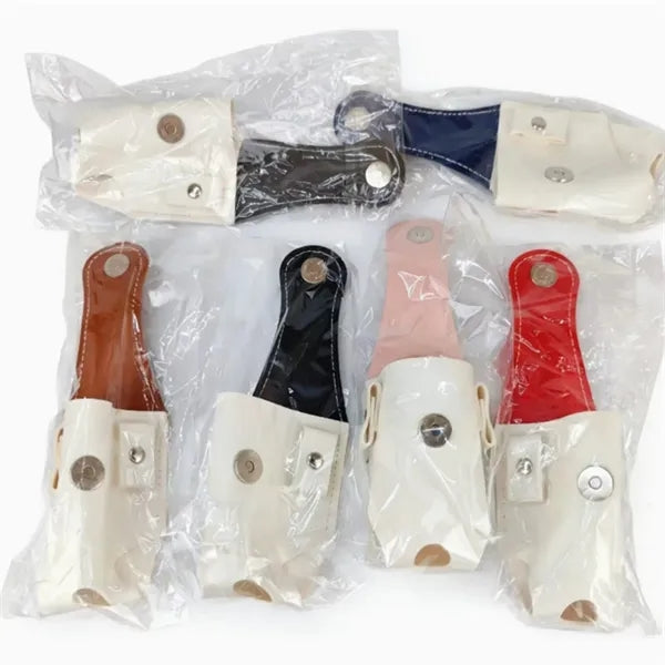 Portable Two-Tone Clip-On PU Golf Ball Pouch