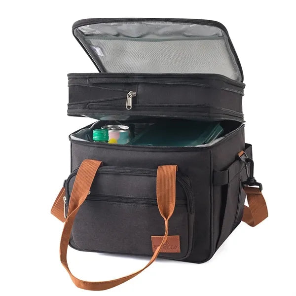 Dual-Deck Oxford Cooler Tote Bag
