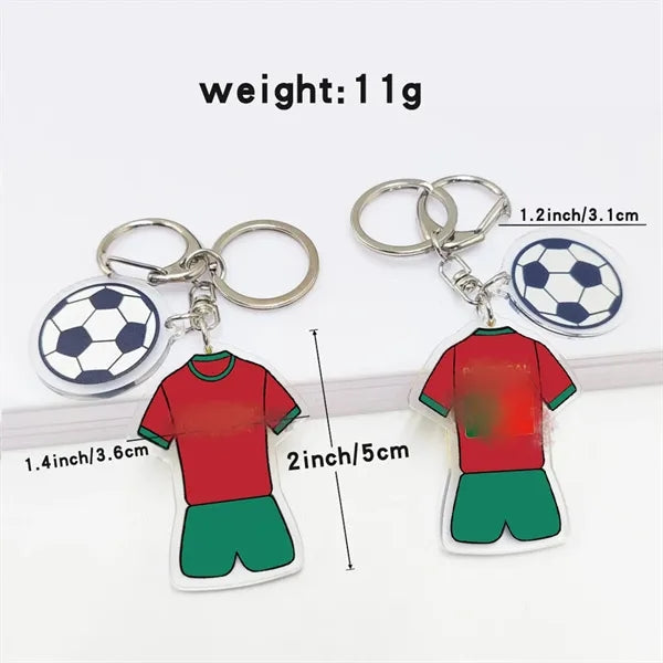 World Cup Jersey Acrylic Keychain Souvenir