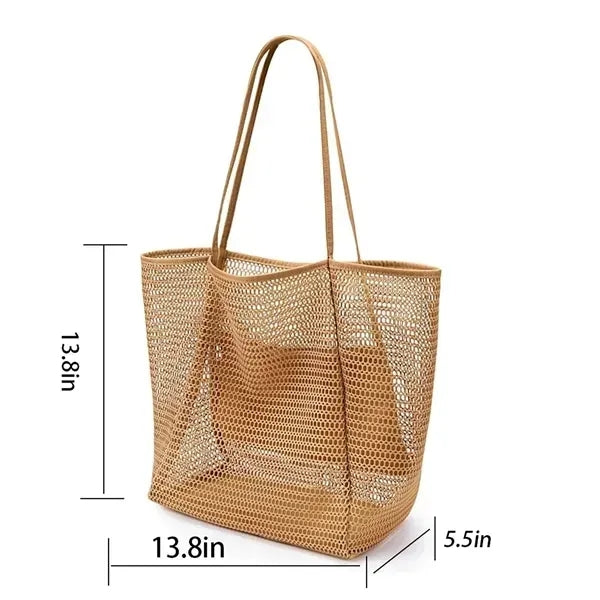 Foldable Mesh Beach Tote Bag