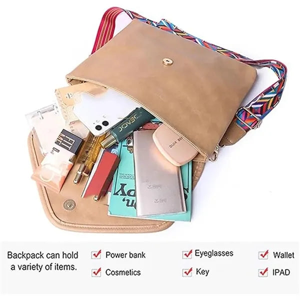 Envelope Crossbody Purse With Adjustable Strap
