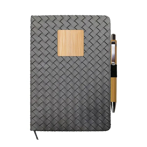 Woven Notebook Bamboo Set