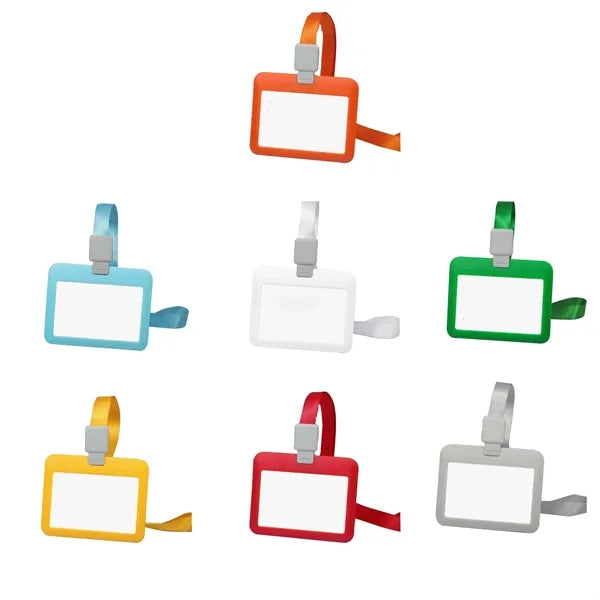 Id Badge Holder With Neck Lanyard