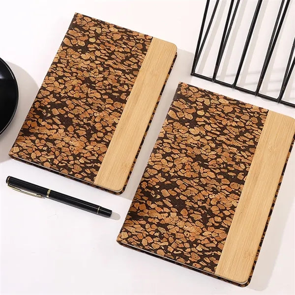 A5 Cork Bamboo Notebook