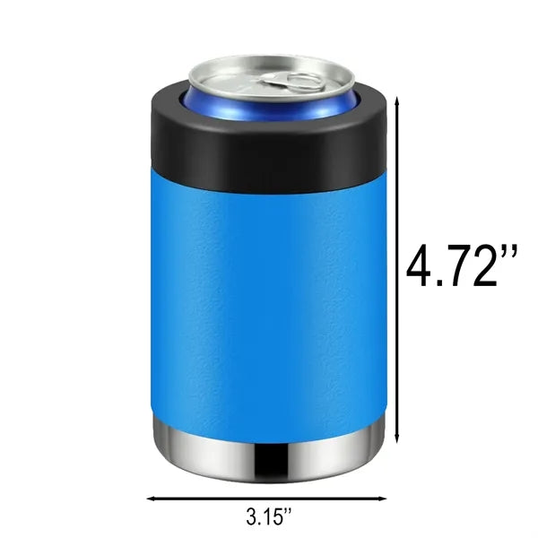 12oz Stainless Steel Can Cooler Vacuum Insulated