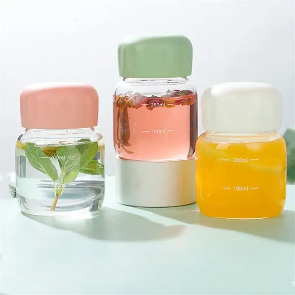 Small Clear Glass Water Bottle