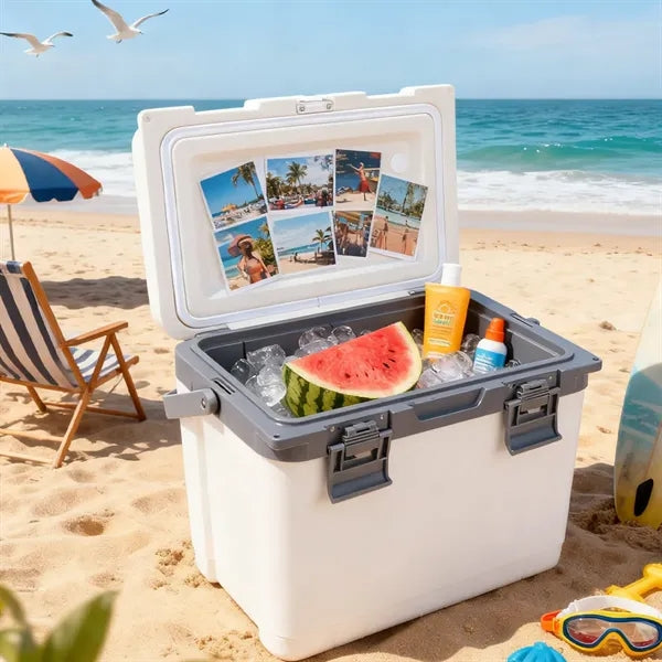 15L Outdoor Portable Insulated Cooler Box with Carry Handle