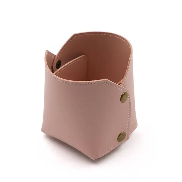 Leather Makeup Brush Holder
