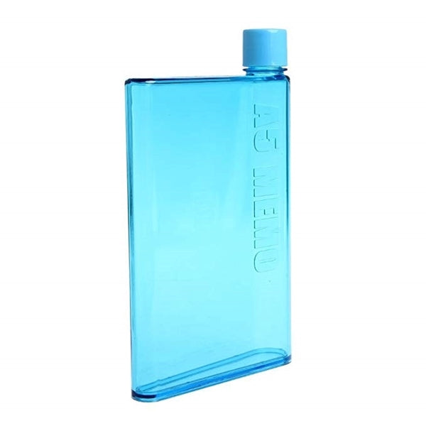 A5 Notebook Flat Plastic Water Bottle 14 oz